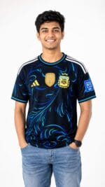 Argentina AFA Special Edition Black & Blue Football Jersey – Premium Quality Fan Edition | Argentina National Team Inspired Soccer T-Shirt Bangladesh - Image 3