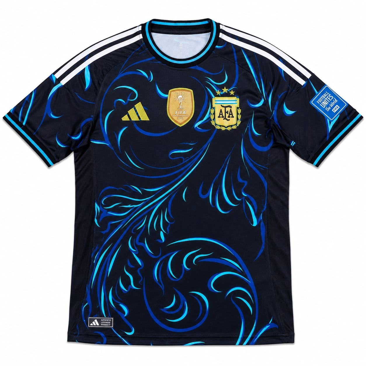 AFA Jersey Argentina AFA Special Edition Black & Blue Football Jersey – Premium Quality Fan Edition | Argentina National Team Inspired Soccer T-Shirt Bangladesh - Image 1