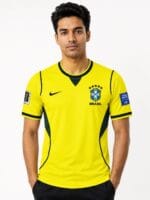 🇧🇷 Brazil Premium Football Jersey – Yellow Edition | Dry Fit Sports T-Shirt for Men - Image 4