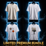 Limited Premium Bundle – ৪টি Men's Graphic T-Shirt | Soft Premium Cotton | White | Size M-XL