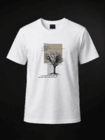 Limited Premium Bundle – ৪টি Men's Graphic T-Shirt | Soft Premium Cotton | White | Size M-XL - Image 3