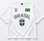 🇧🇷 Brasil CBF Oversized T-Shirt | Premium Football Fan Tee | ব্রাজিল ফুটবল জার্সি টি-শার্ট | Black & White | Unisex | Velzo Fashion
