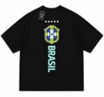 🇧🇷 Brasil CBF Oversized T-Shirt | Premium Football Fan Tee | ব্রাজিল ফুটবল জার্সি টি-শার্ট | Black & White | Unisex | Velzo Fashion - Image 4